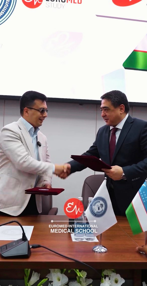 Xalqaro tibbiyot instituti bilan memorandum imzolanmoqda